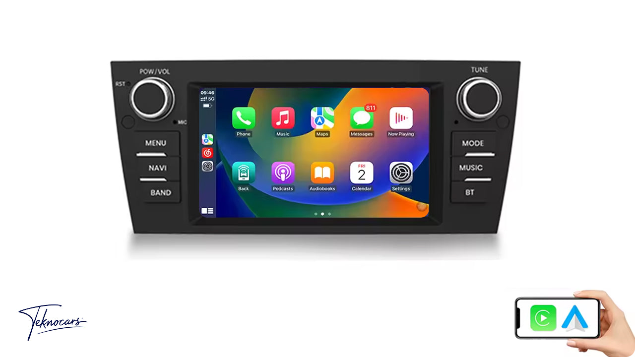 Sistema Multimedia 7" | BMW Serie 3 E90 E91 E92 E93 2006-2012 | CarPlay | Android Auto