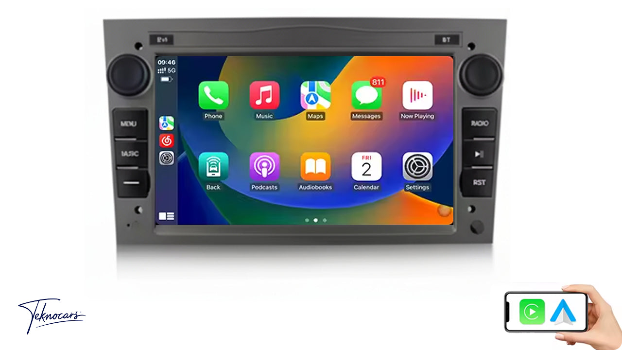 Sistema Multimedia 7" | Opel Astra H J Vectra Vauxhall Antara Zafira Corsa C D Vivaro Meriva | CarPlay | Android Auto