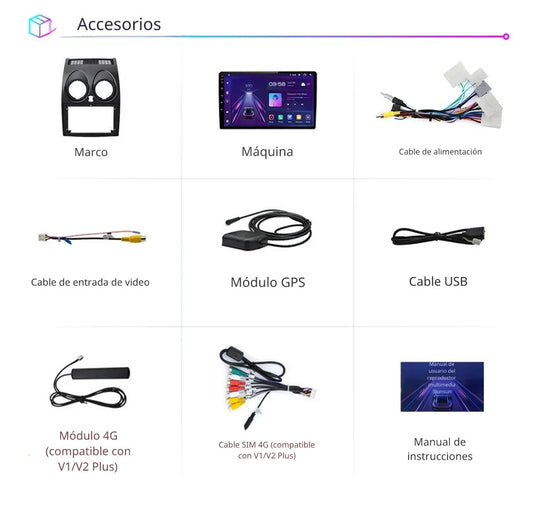 Sistema Multimedia 9" | Nissan Qashqai J10 2006-2013 | CarPlay | Android Auto