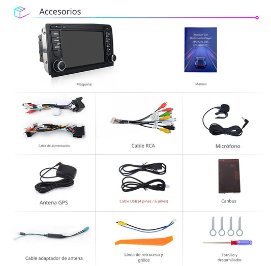 Sistema Multimedia 7" | Audi A3 8P 2003-2011 S3 RS3 Sportback | CarPlay | Android Auto