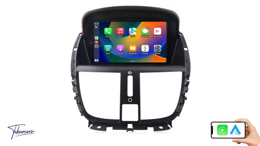 Sistema Multimedia 7" | Peugeot 207 207CC 2006 - 2015 | CarPlay | Android Auto