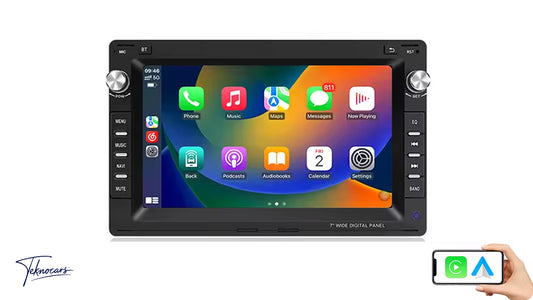 Sistema Multimedia 7" | VW Golf 4 IV Passat POLO Transport T5 Multivan Seat Jetta | CarPlay | Android Auto