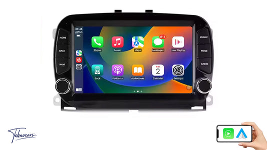 Sistema Multimedia 7" | FIAT 500 2015-2020 GPS | CarPlay | Android Auto