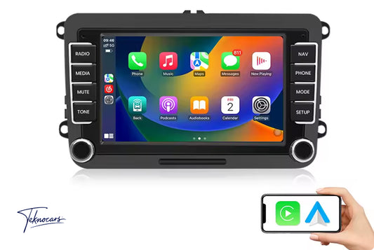 Sistema Multimedia | Seat Leon | Volkswagen Passat B6 B7 | Skoda Octavia | CarPlay | Android Auto